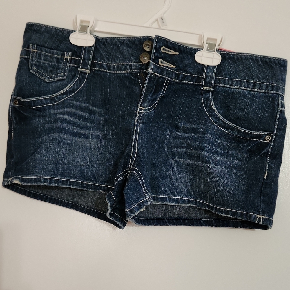 SO Juniors Dark Blue Denim Shorts